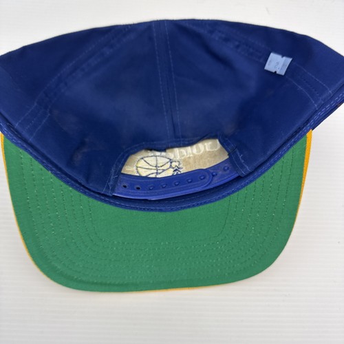 Cappello Berretto SnapBack Vintage anni 90 NBA Golden State Warriors Blu e Giallo Gemelli - Foto 3 di 7