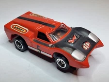 VINTAGE AURORA FORD J   RED, TJET  HO SLOT CAR NEW RIMS & TIRES,