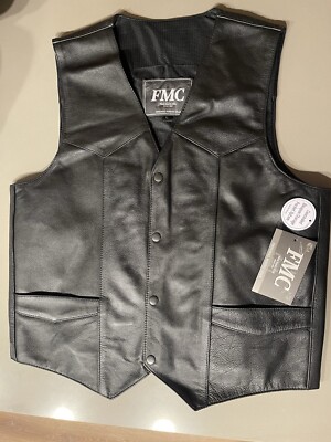 FMC mens leather vest.