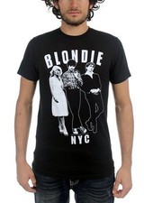 Debbie Harry Blondie NYC Against The Wall Black Cotton T Shirt SMALL or LARGE