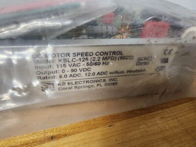 KB Electronics DC Motor Speed Control, KBLC-125 (2.2MFD) (6022)