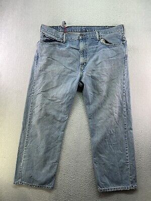 Levis 569 Mens Size 42x30 Stone Wash Distressed Ripped Loose Levis 569 Mens Size 42x30 Stone Wash Distressed Ripped Loose