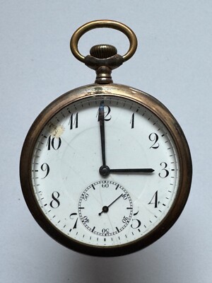 Revue  - Taschenuhr Herren 800er Silber Halbmond / Krone - Werk läuft nicht