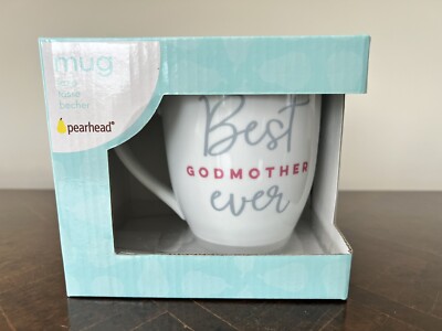 PEARHEAD  BEST GODMOTHER EVER  14 OZ. CERAMIC MUG