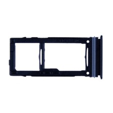 SIM microSD Card Tray Dual for Samsung Galaxy A72 Black Replacement Part
