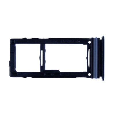 SIM microSD Card Tray Dual for Samsung Galaxy A72 Black Replacement Part