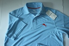 Tommy Bahama Polo Shirt Marlin Embroidered Sailfish Pique Blue SS New Medium M