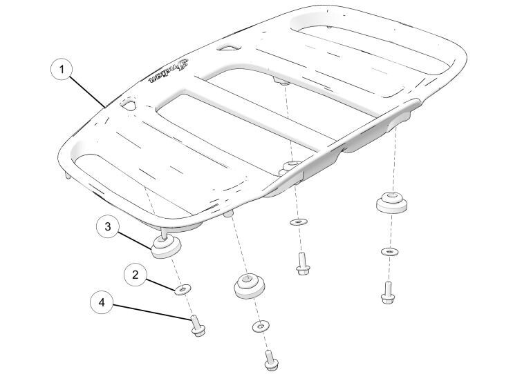 Indian Motorcycle - 2884452-266 - Trunk Rack, Gloss Black for sale ...