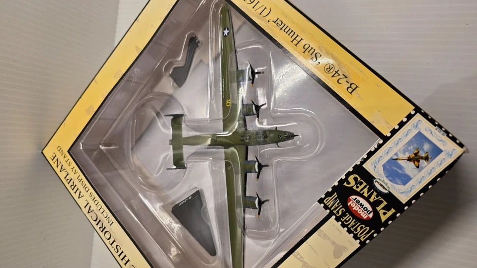 Model Power Postage Stamp Plane Die-Cast B-24 Sub Hunter (1/163) scale - Image 4 of 4
