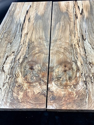 Spalted Maple Bookmatch Set Of Two Boards Figured Lumber Craft Project Wood - Picture 6 of 7
