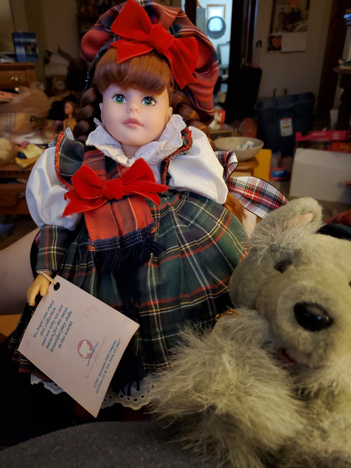 Madame Alexander LET'S PLAY DOLLS MEAGAN, Scottish Girl w/dog Mopsy MIB