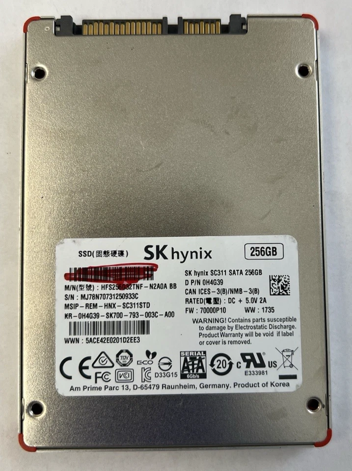 SK Hynix SC311 SATA 256GB 2.5" Internal Laptop Drive SSD HFS256G32TNF-N2A0A BB - Image 3 of 3