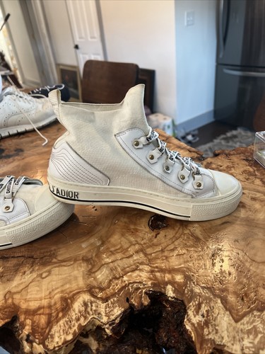 CHRISTIAN DIOR Technical Knit Womens Walk'N'Dior High Top Sneakers Size 35 EU - Picture 4 of 11