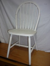 Sedia cucina shabby 4 sedie vintage bianca IKEA