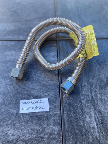 Brass Craft 36” Long Stainless Steel Gas Appliance Connector 1" Nut Size NEW. - Picture 7 of 7