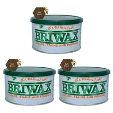 Briwax Dark Brown Original Furniture Wax Polish, 16 Oz. (Pack of 3)