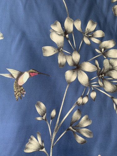 HARLEQUIN CURTAIN CUSHION UPHOLSTERY FABRIC Amazilia In Indigo 3.6m 100% Cotton - 第 1/9 張圖片