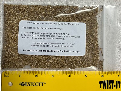 Zenith Zoysia Grass seeds 1/8 of a pound (2 ounces ) | eBay