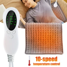 10 Heat Sets Electric Heating Pad For Back Pain & Cramps Relief 12"x24"