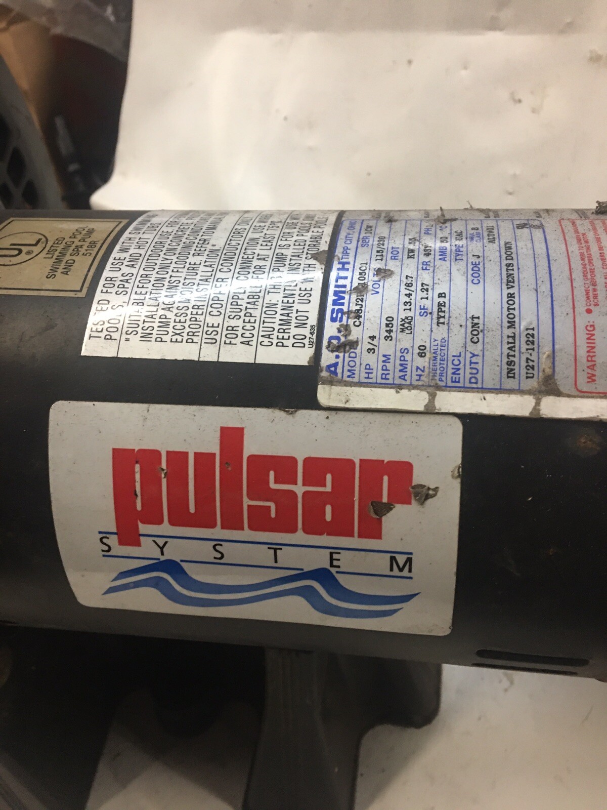 Pulsar Booster Pump 3/4HP eBay