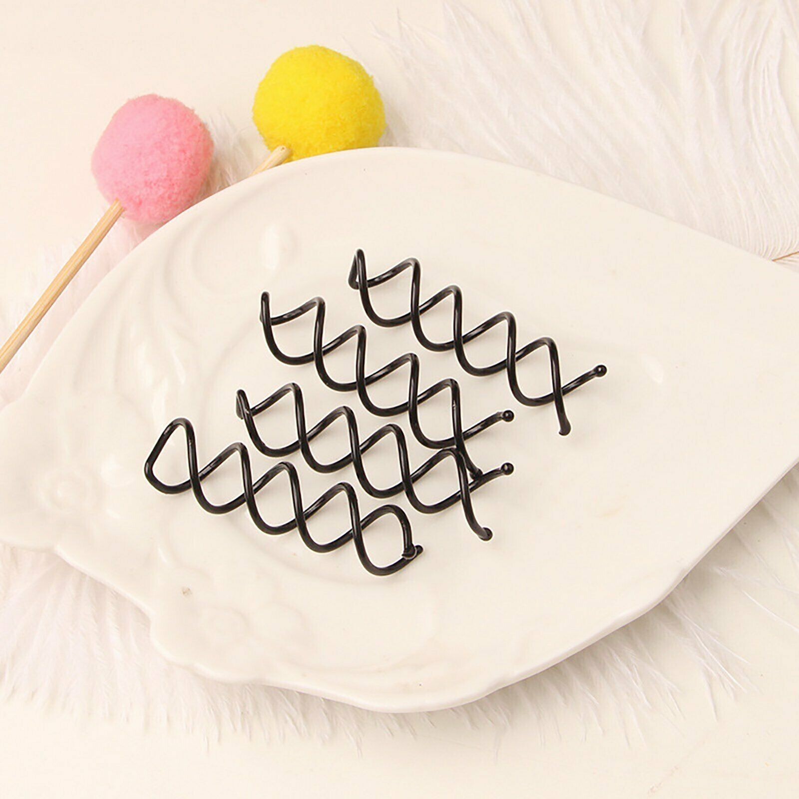 2pc Hair Bun Spiral Pins Styling Grip Screw Twist Clips BALL END