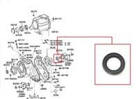 Heck Transfer Dose Leistung ÖLdichtung 41MM FüR Toyota Land Cruiser 3.0TD KDJ90