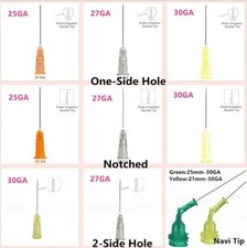 1 Dental Disposable Endo Irrigation Needle Syringe Tips 25G/27G/30G GA Side Vent