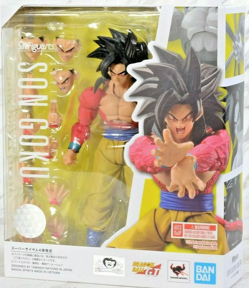 Figura Goku Super Saiyan 4 - Dragon Ball - S.H.Figuarts - Bandai