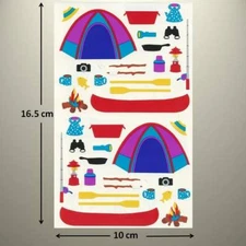 Mrs Grossman's Sticker - CAMPING, TENT, CANOE, FISHING, FIRE - Up to 20% OFF!!