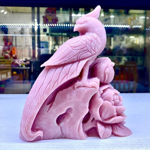 4.27LB Natural pink aobao quartz crystal Hand Carved Healing - 第 3/15 張圖片