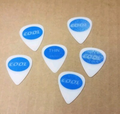 Lot Of 6 Cool Music 0.60mm Juratex Standard Guitar Picks AcetalPolymer Sand Grip