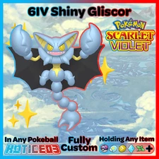 ✨ SHINY 6IV GLISCOR ✨ Pokemon SCARLET and VIOLET - lv100 Battle Ready +VGC EVs