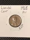 1928 Lincoln Cent AU