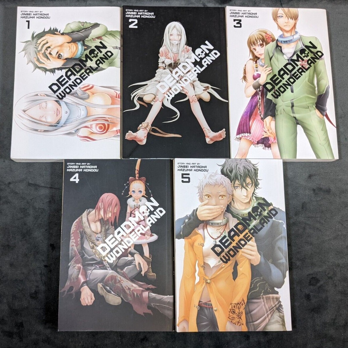 Deadman Wonderland manga books volumes 1-5 English