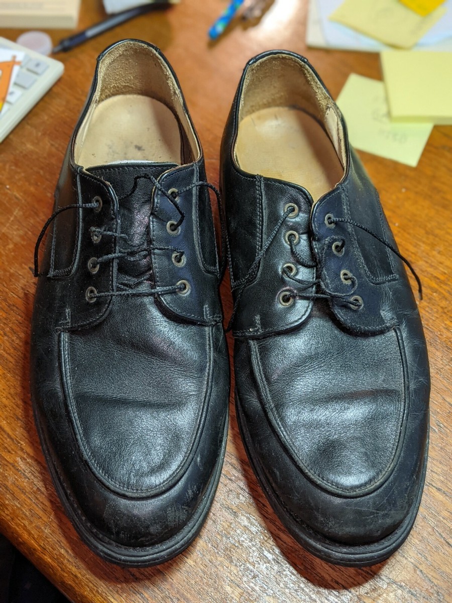 Clarks Mens Lace Up Black Comfortable Sz 11 Italy Oxford 