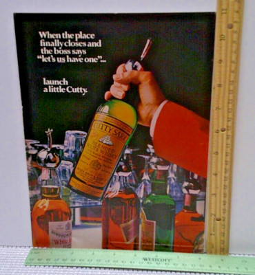 1974 Cutty Sark: Place Finally Closes Vintage Print Ad