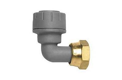 Polypipe PolyPlumb Bent Tap Connector 15mm X 1/2� (Brass Connecting Nut) PB1715