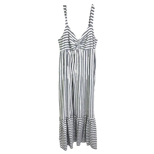 ivory blue dress Odette Convertible Midi Dress in Ivory & Blue main image 0
