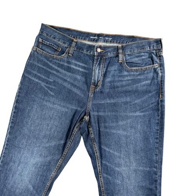 Old Navy Athletic Taper Jeans Mens 40x34 Blue Built In Tough Denim Casual