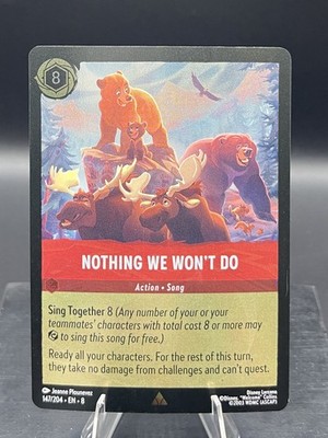 Disney Lorcana-Reign of Jafar-Nothing We Won t Do-#147-Cold Foil Holo-NM
