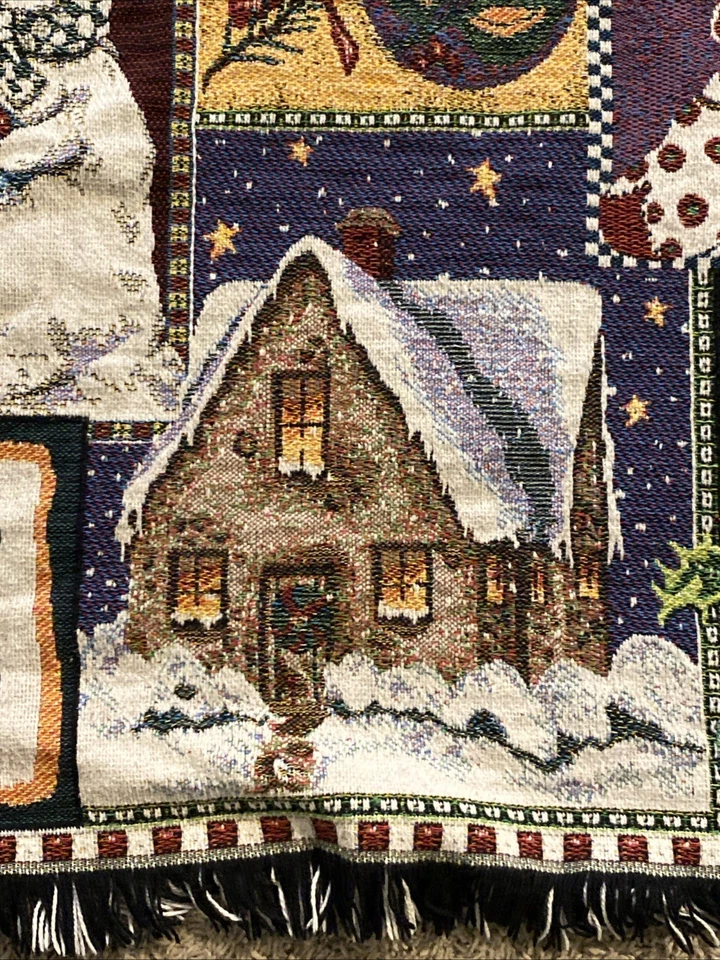 Goodwin Weavers The Edith Collection Christmas Holiday Tapestry Throw Blanket - Image 3 of 4