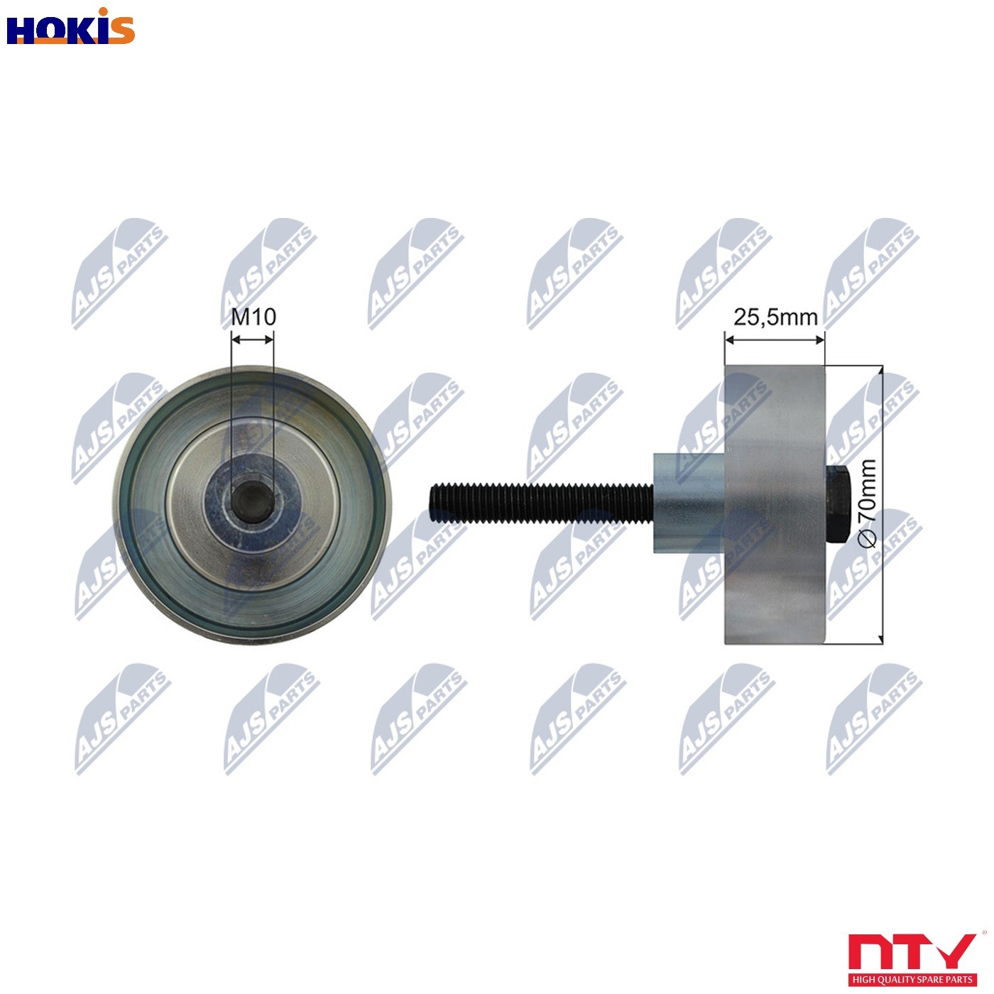 Nty Pulley Idler V-Belt For Opel Insignia,Antara,Saab 9-5,Traverse - Image 6