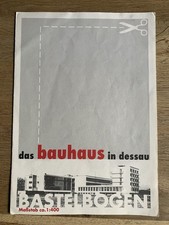 Bastelbogen Papier das Bauhaus in Dessau unbenutzt Architektur  1:400 Gropius