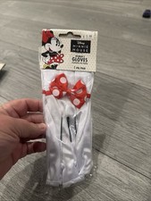 DISNEY Women s MINNIE MOUSE Costume GLOVES - One Size - NIP