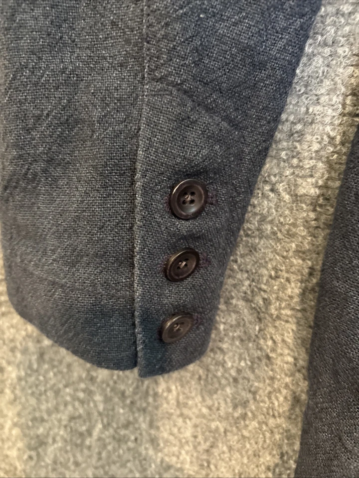 Blazer de lino fieltro WINGS + HORNS azul marino para hombre talla XL NUEVO CON ETIQUETAS Foto 4 de 4