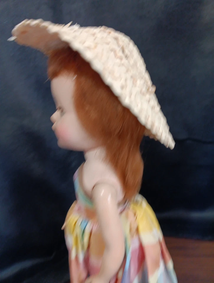 Vintage Arranbee Nancy Lee 14.5" Doll With Unusual Dress And Hat 1948 - Image 4 of 4