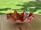 Vintage Mid Century Murano Tutti Frutti Art Glass Bowl Made In Italy