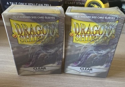 Dragon Shield Classic Clear 100 Standard Size Card Sleeves Acid-Free PVC-Free