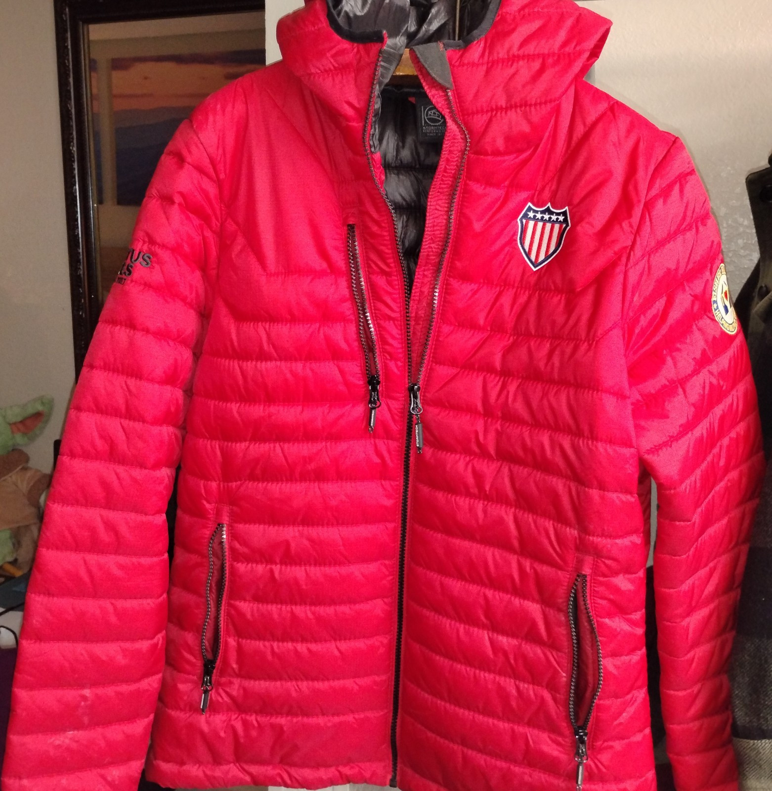 Stormtech Performance Red Unisex Puffer Jacket - Size Large