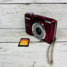 Nikon COOLPIX L23 Red Compact Digital Camera Tested Great Condition